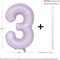 40 In Matte Purple Number Balloons Helium Foil Mylar Balloon Birthday Party banquet Decoration Digital 3